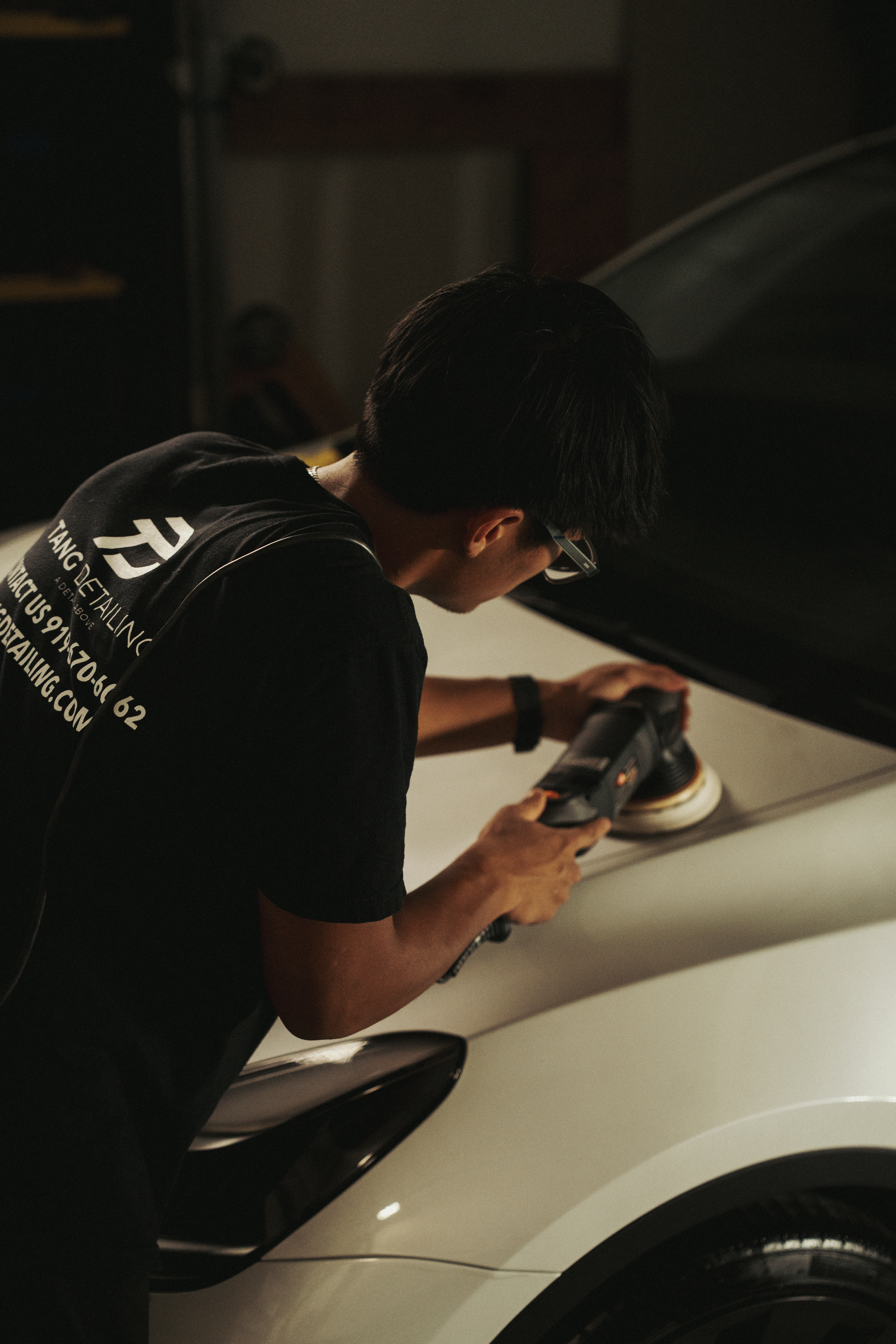 Vehicle with a fresh ceramic coating detailed by Tang Detailing in Raleigh NC