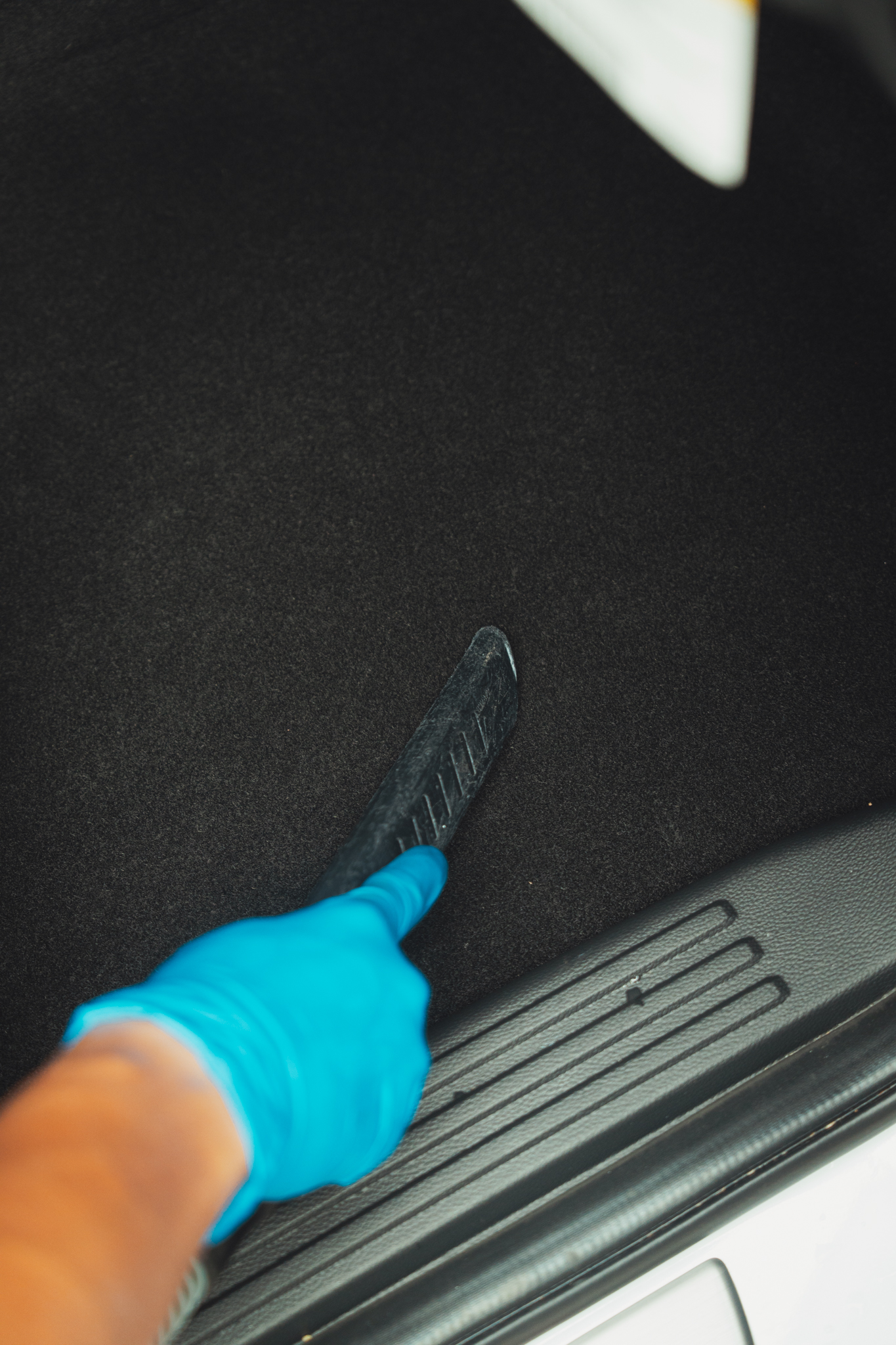 Car carpet after an interior detail in Raleigh NC — clean and refreshed