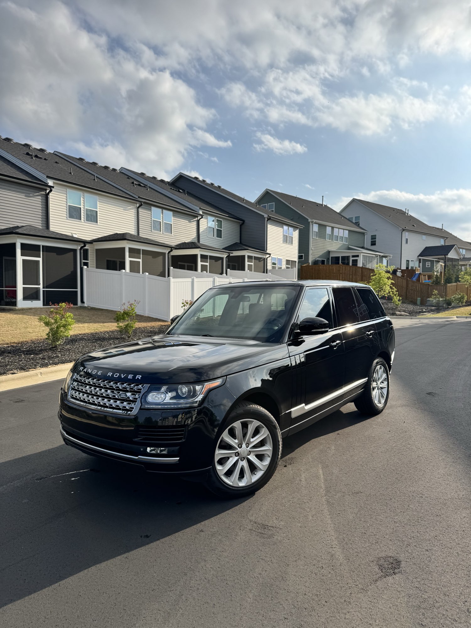 Black 2019 Range Rover after two-step paint correction and a 7-year ceramic coating by Tang Detailing in Wake Forest NC